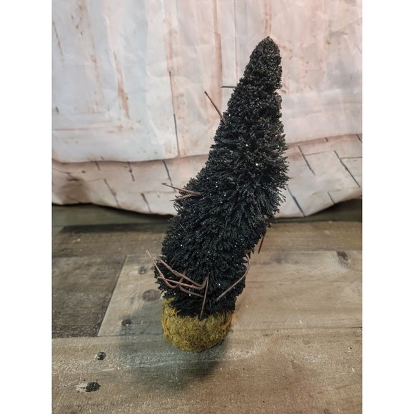 Dept 56 Black glitter tree halloween 5653062 Topiaries - Picture 1 of 4